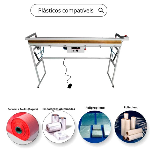 Seladora Solda Banner 1m Pneumática - Imagem 3
