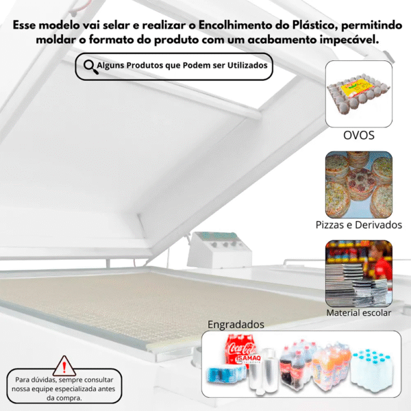 Seladora Conjugada 70x70 - Semiautomática 220V - Imagem 3