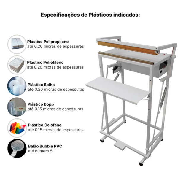 Seladora Tubular Pedal 50cm - Imagem 5